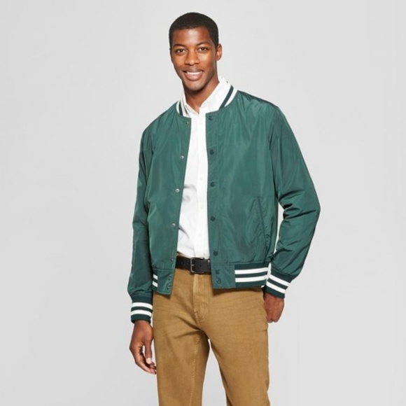 Goodfellow /& Co Mens Midweight Bomber Jacket Olive